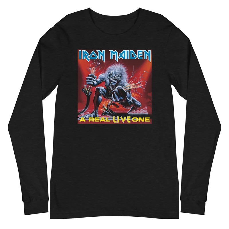 Iron Maiden - A Real Live One Long Sleeve T-Shirt Black