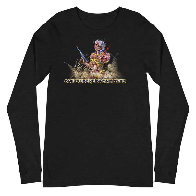 Iron Maiden - Back in Time Long Sleeve T-Shirt Black