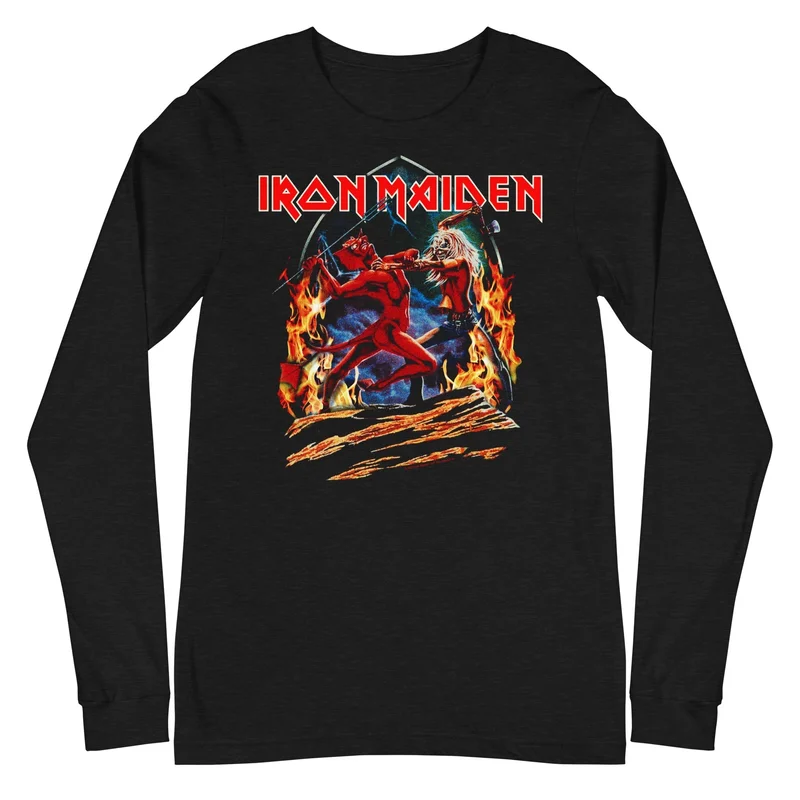 Iron Maiden - Devil Battle Long Sleeve T-Shirt Black