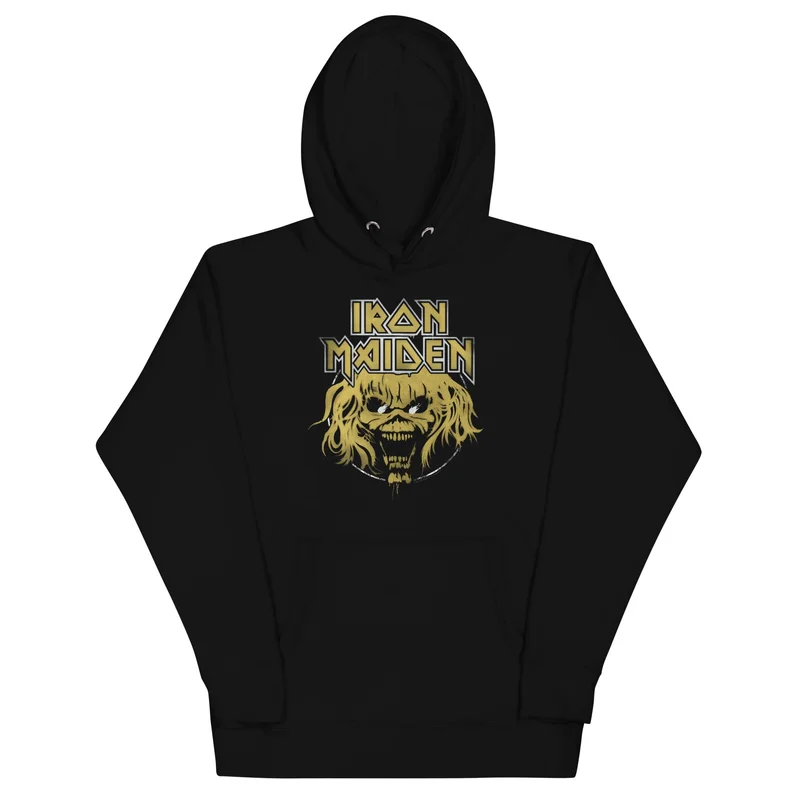 Iron Maiden - Stacked Logo Hoodie Black