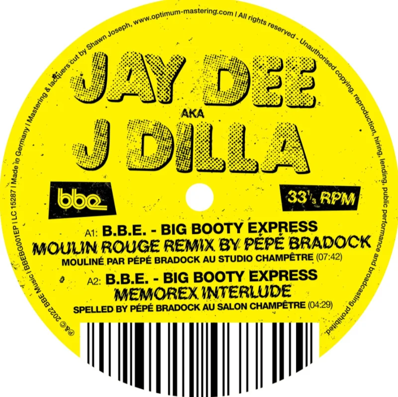 J Dilla - B.B.E. Big Booty Express: Remixes by Pp Bradock & me