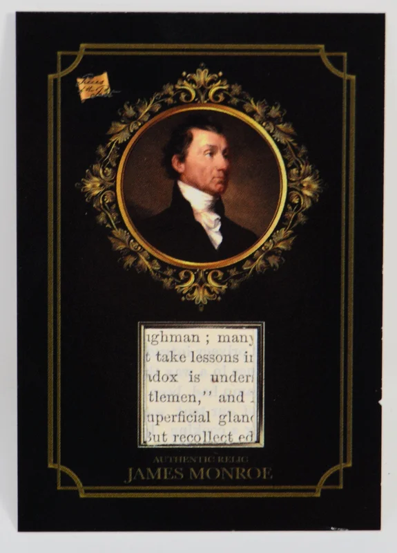 James Monroe -  Keepsake Pieces of the Past RELIC Card