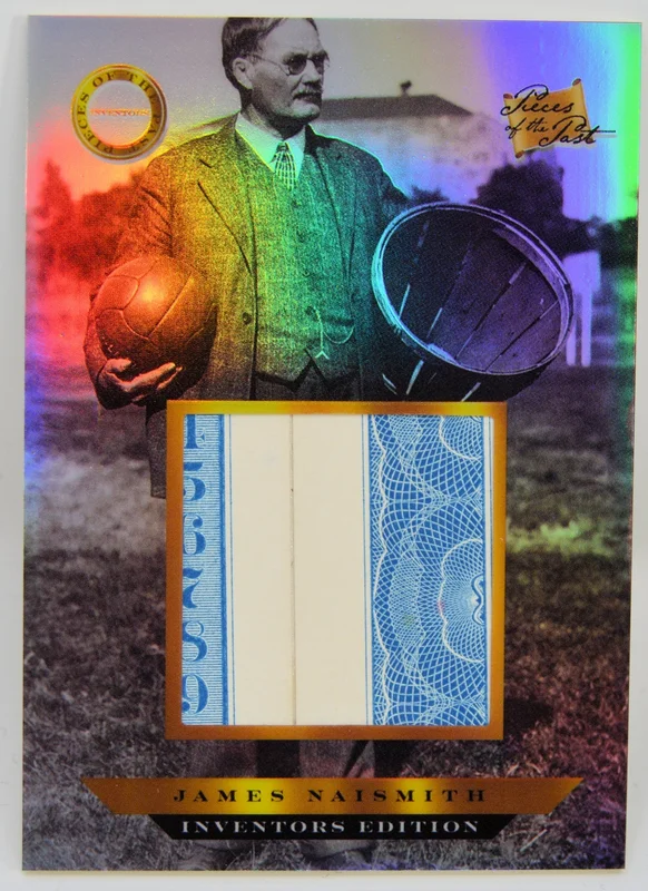 James Naismith - Jumbo Relic Card, Keepsake Pieces of the Past Inventors