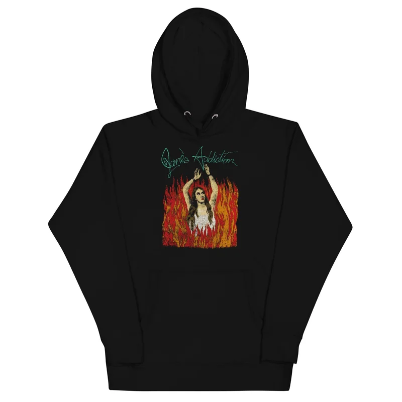 Jane's Addiction - Flames Hoodie Black