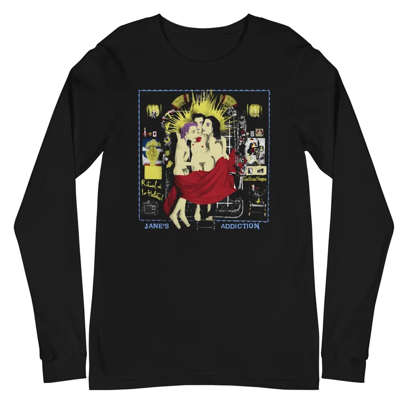 Jane's Addiction - Three Ladies Long Sleeve T-Shirt Black