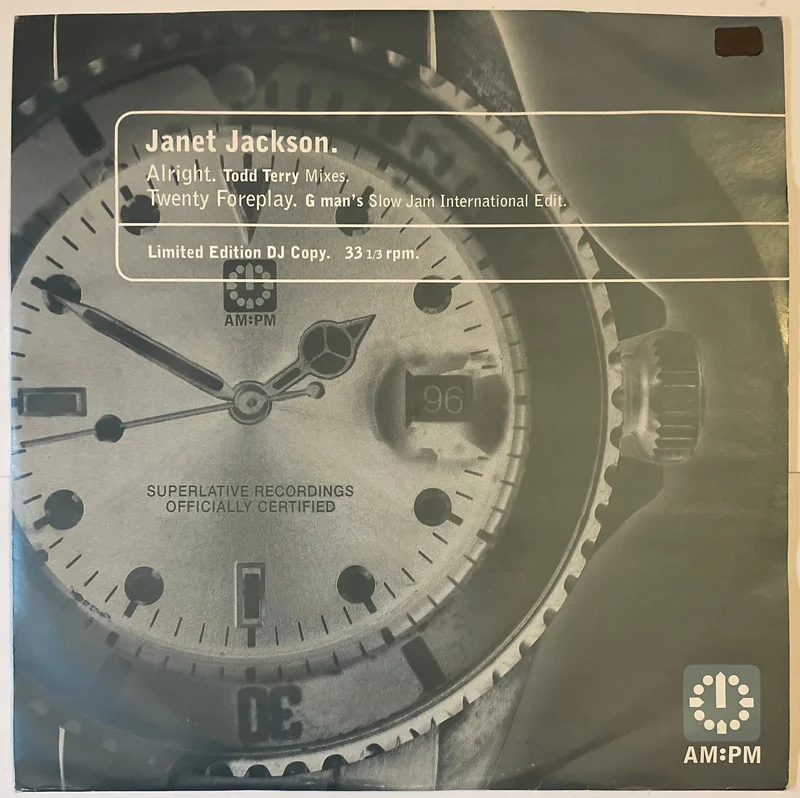 Janet Jackson Alright / Twenty Foreplay 12" Single