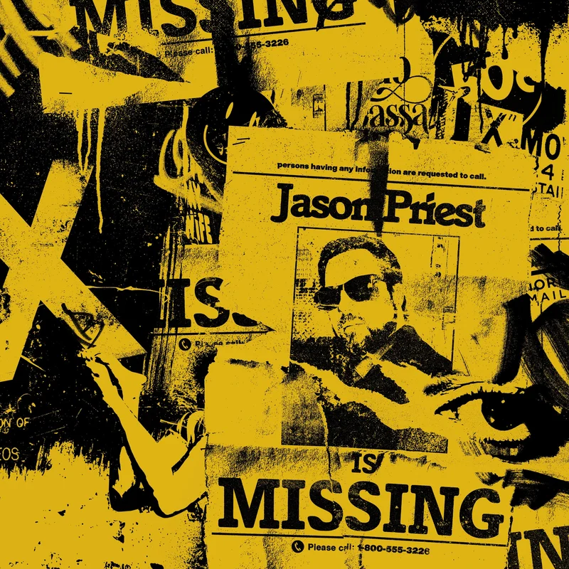 Jason Priest Is Missing LP Taxi Cab Yellow