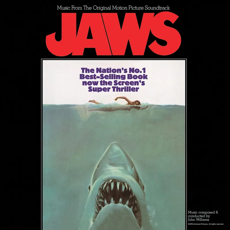 Jaws [Soundtrack, John Williams, Black Vinyl LP]