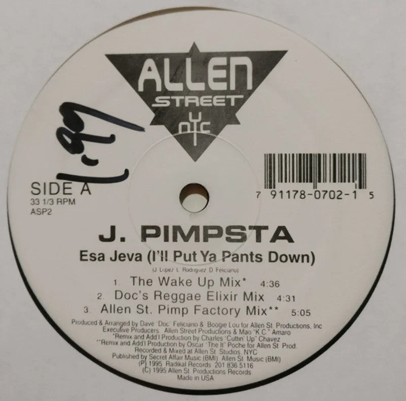 Jay Pimpsta-Esa Jeva (I'll Put Ya Pants Down) 12" Single Factory Sealed