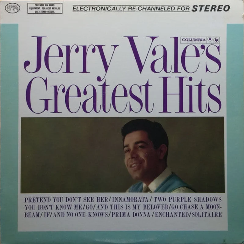 Jerry Vale-Jerry Vale's Greatest Hits LP