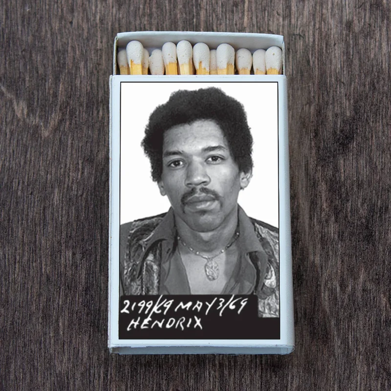 Jimi Hendrix - Mugshot Matchbook