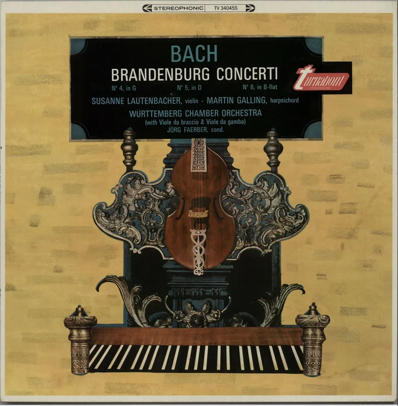 Johann Sebastian Bach Brandenburg Concerti 4, 5, 6 UK Vinyl LP