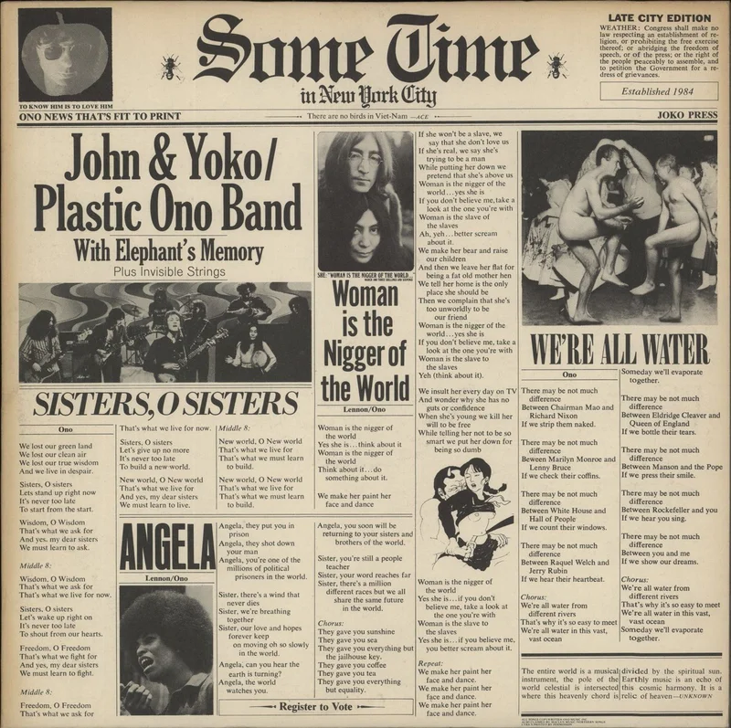 John Lennon Some Time In New York City + Army Inner & Petition US 2-LP vinyl set