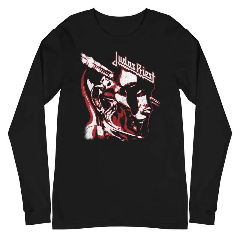 Judas Priest - Look Right Long Sleeve T-Shirt Black