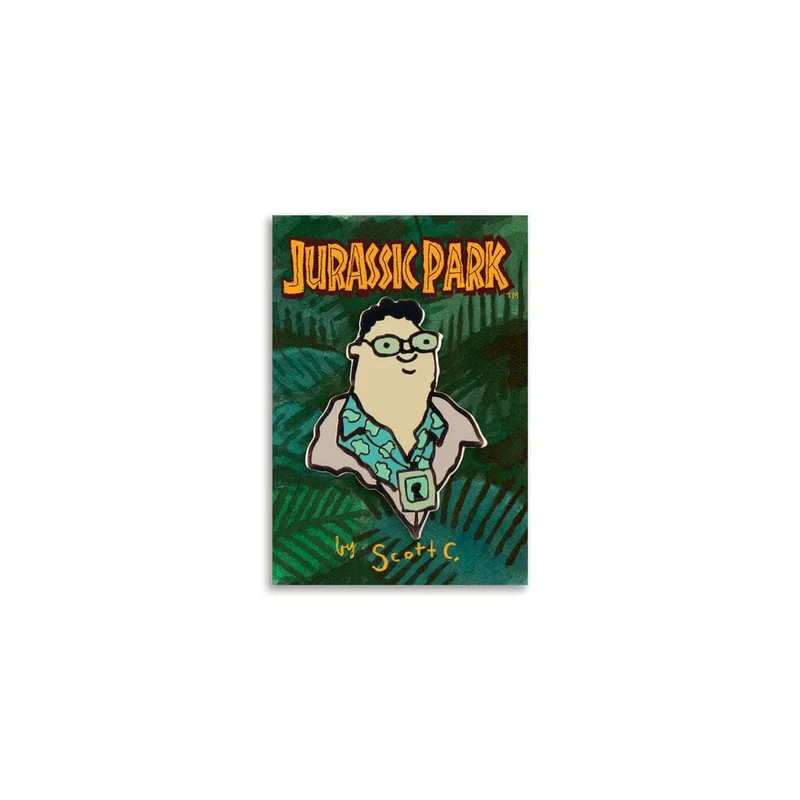 Jurassic Park Nedry Enamel Pin