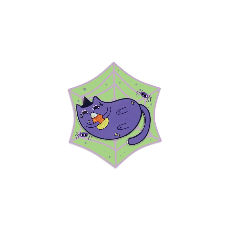 Kawaii Candy Corn Kitty Enamel Pin