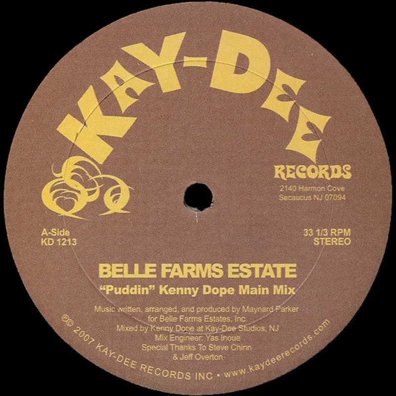 KD-1213 Puddin' / Kenny Dope Mixes - Belle Farms Estates KD-1213 Belle Farms Estates-Puddin' (Black Vinyl)