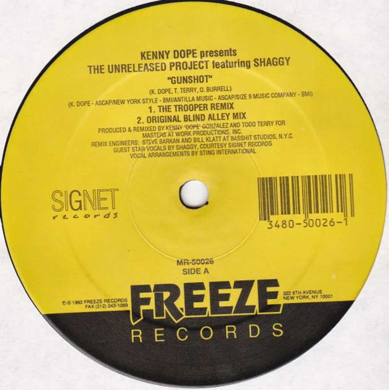 Kenny "Dope" Gonzalez-The Unreleased Project 12" Single