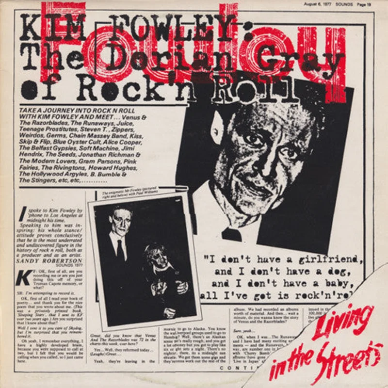 Kim Fowley | Living In The Streets (New)