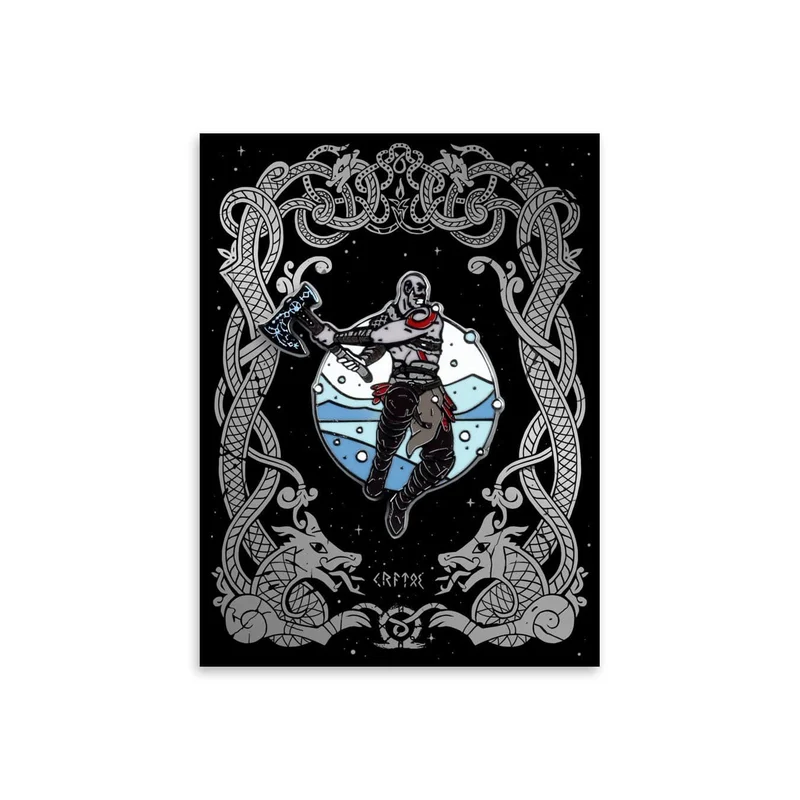 Kratos Enamel Pin