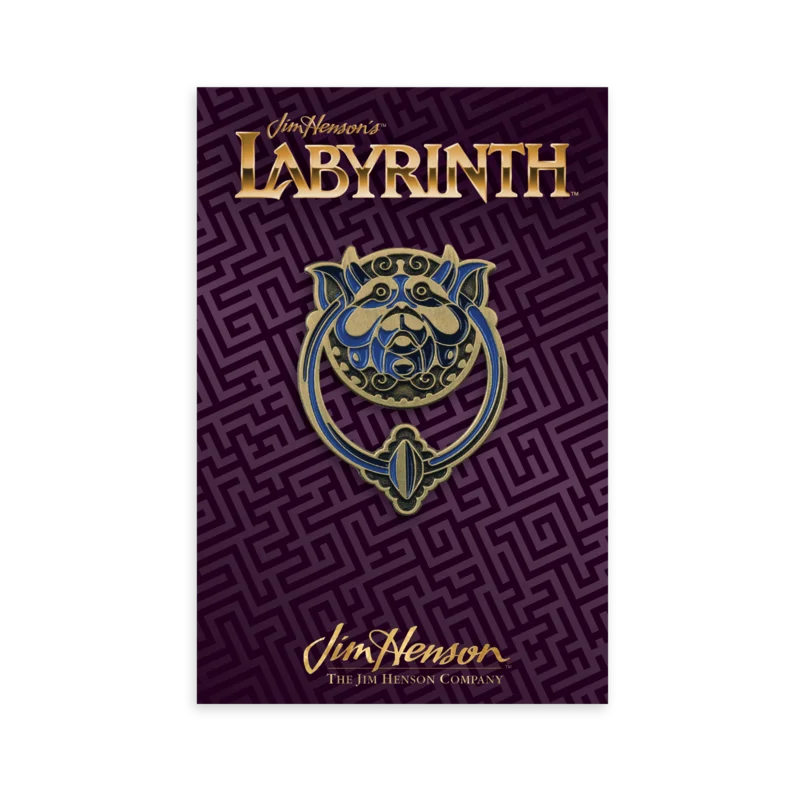 Labyrinth Door Knocker (Left) Enamel Pin