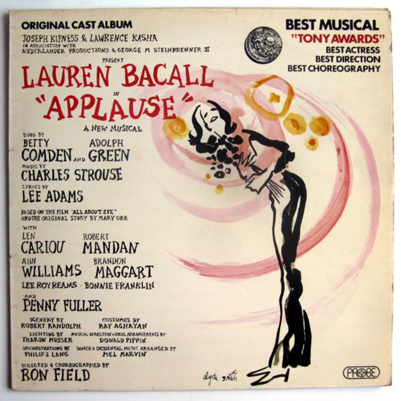 Lauren Bacall-Applause (Original Broadway Cast Album) LP