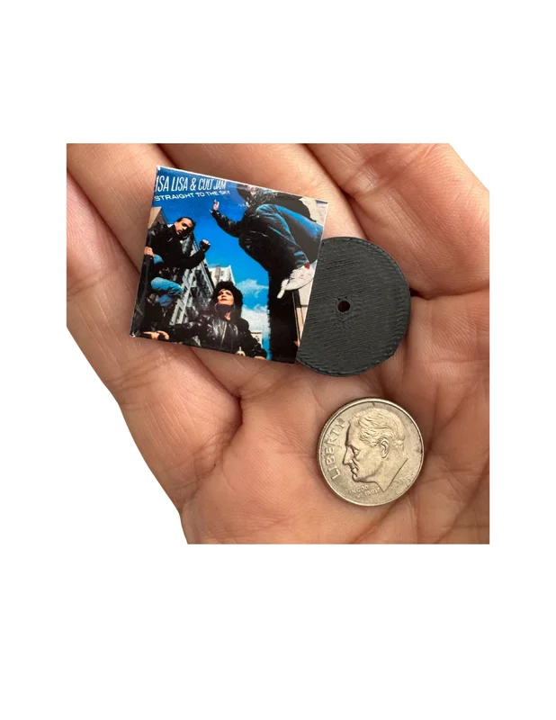 Lisa Lisa and Cult Jam Miniature Vinyl Record, 1:12 Scale Collectible