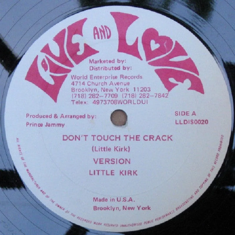 Little Kirk-Don't Touch The Crack / Tell The Police Fe True 12" Single
