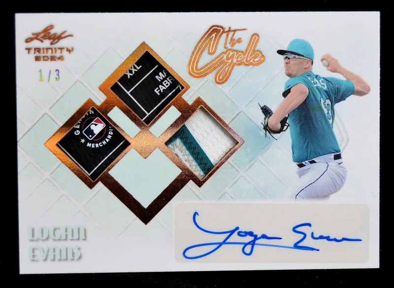 Logan Evans - Autograph Triple Relic #'d 1/3
