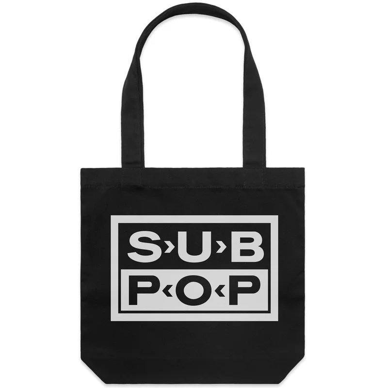 Logo Black w/ White Tote Bag