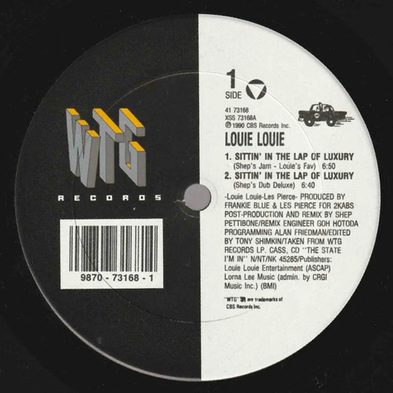Louie Louie-Sittin' In The Lap Of Luxury 12" Single