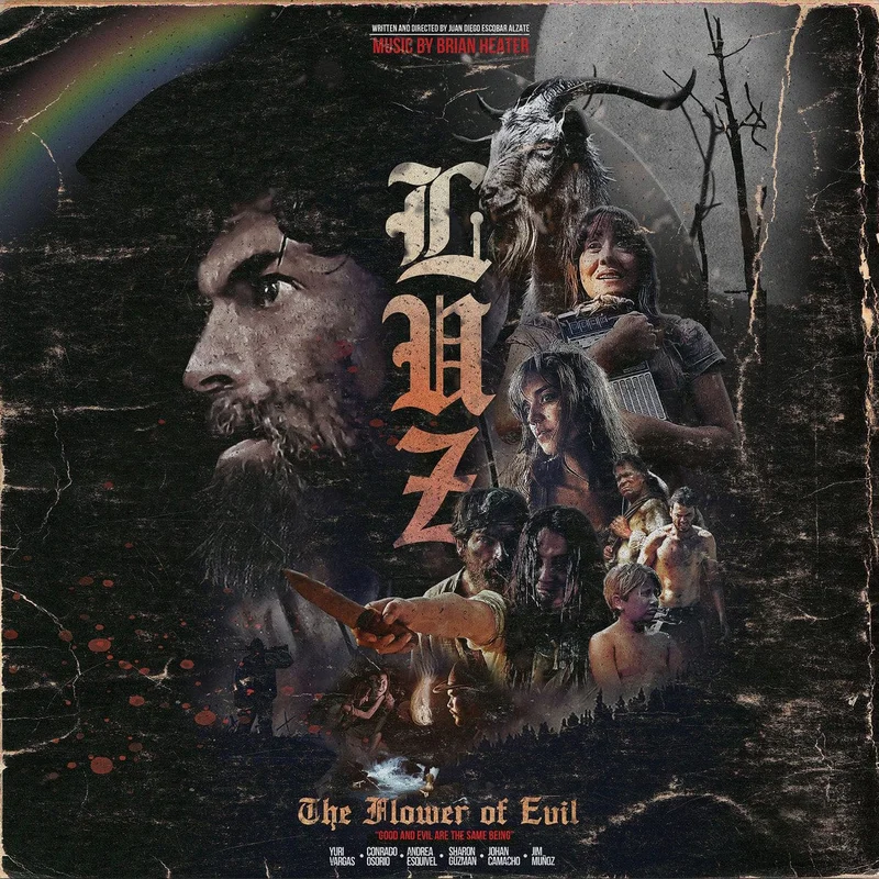 LUZ: The Flower of Evil - Original Motion Picture Soundtrack 2XLP Baby Pink/White/Blue Sky Swirled Vinyl