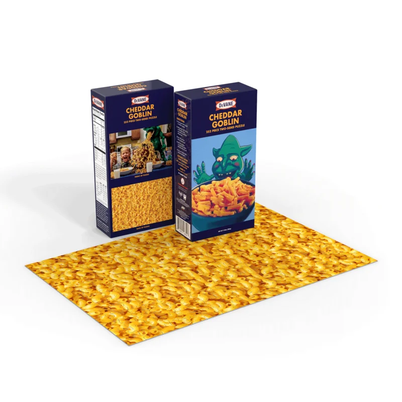 Mandy Cheddar Goblin 252-Piece, 2-Sided Puzzle