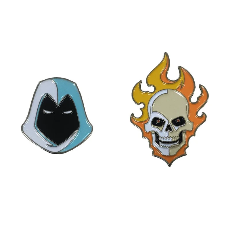 Marvel Knights: Ghost Rider & Moon Knight Enamel Pin Set