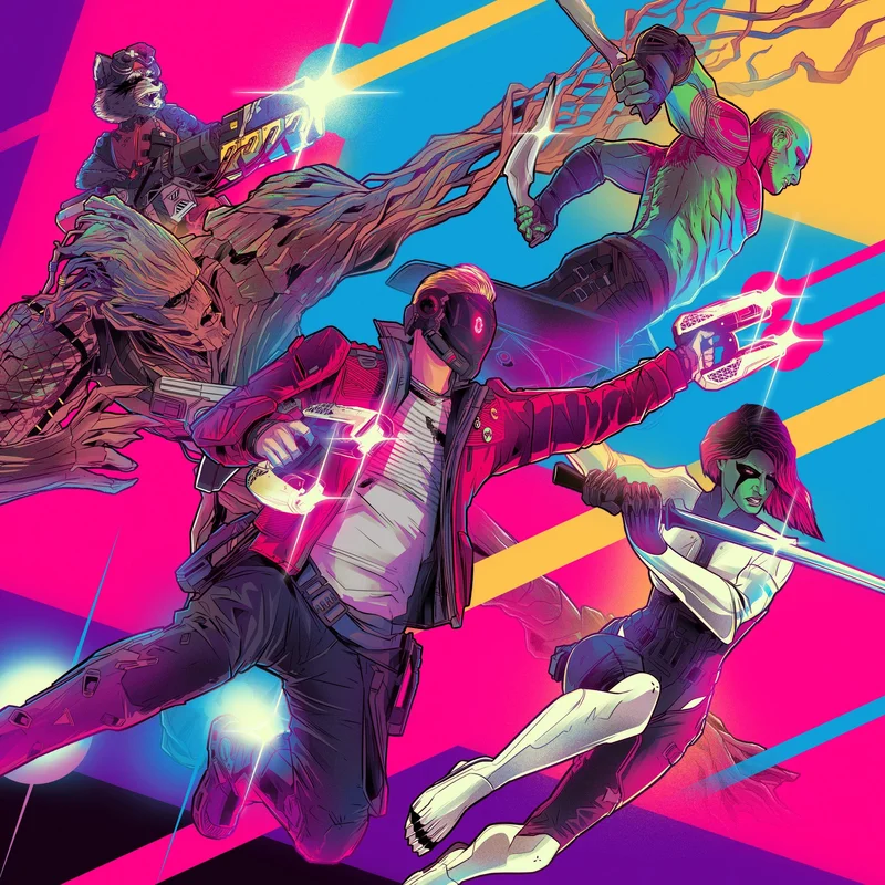 Marvel's Guardians of the Galaxy - Official Video Game Soundtrack 2xLP 2x 180 Gram Color Vinyl