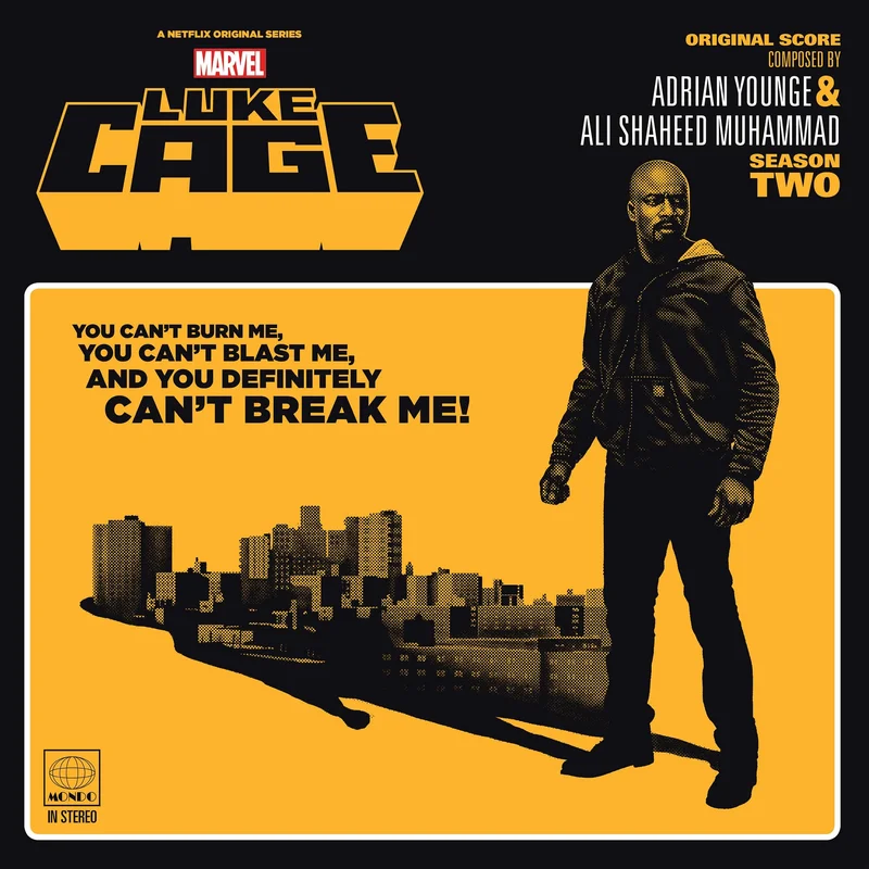 Marvel's Luke Cage Season Two Original Soundtrack 2XLP 180 Gram Smokey Yellow Vinyl