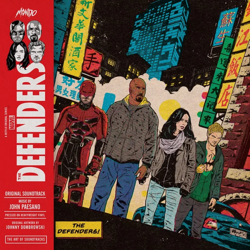Marvel's The Defenders Original Soundtrack 2XLP 180 Gram Red / Yellow Split, Purple / Green Split