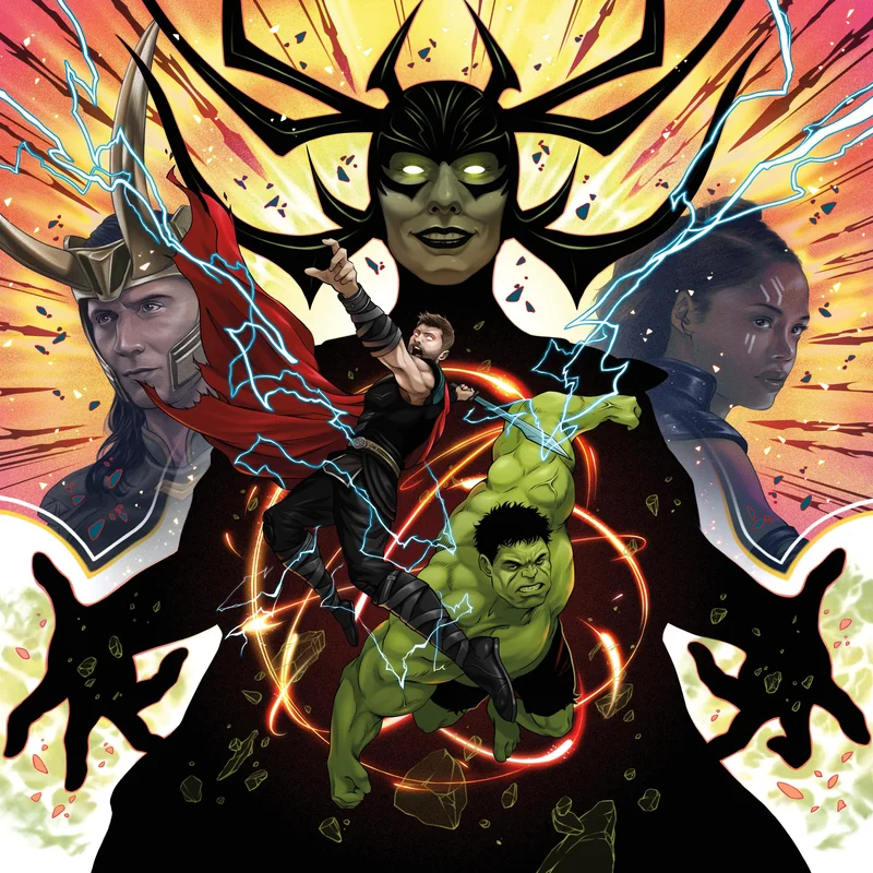 Marvel's Thor: Ragnarok Original Motion Picture Soundtrack 2XLP 180 Gram Neon Swirl