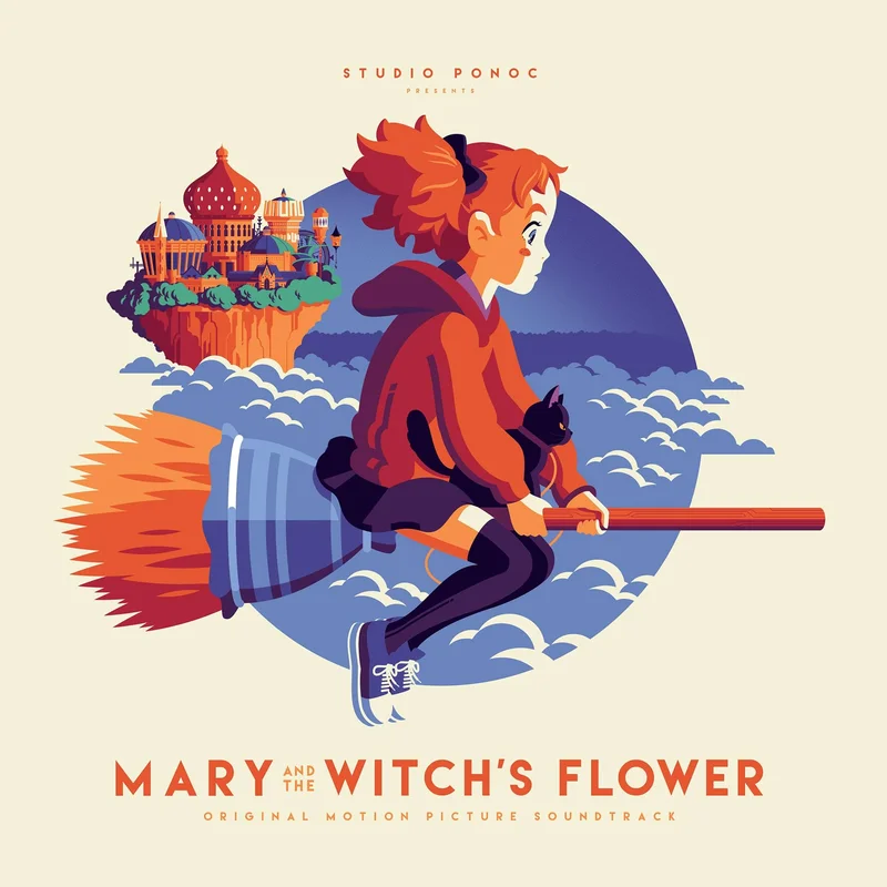 Mary and The Witch's Flower Original Motion Picture Soundtrack 2XLP 180 Gram Red Hair Vinyl