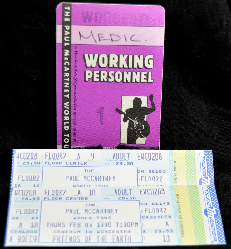McCartney, Paul - 1990 Backstage Pass & Tickets