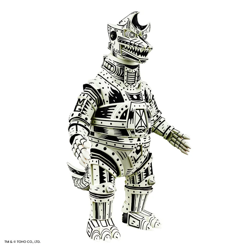 Mechagodzilla (Linocut) - Vinyl Designer Figure by Attack Peter - Linocut Variant Timed Edition