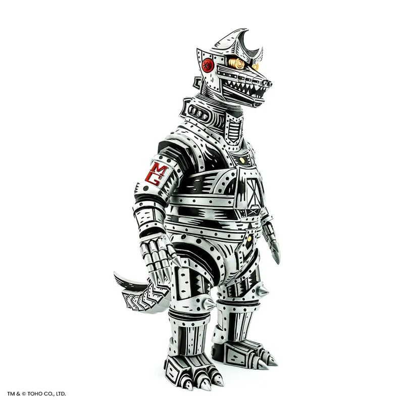 Mechagodzilla (Silver) - Vinyl Designer Figure by Attack Peter - Silver Variant Limited Edition