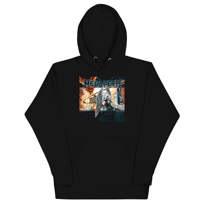 Megadeth - Angel Flames Hoodie Black