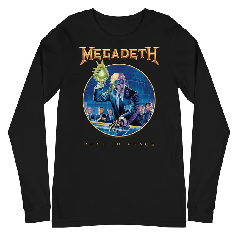 Megadeth - Circle of Rust Long Sleeve T-Shirt Black