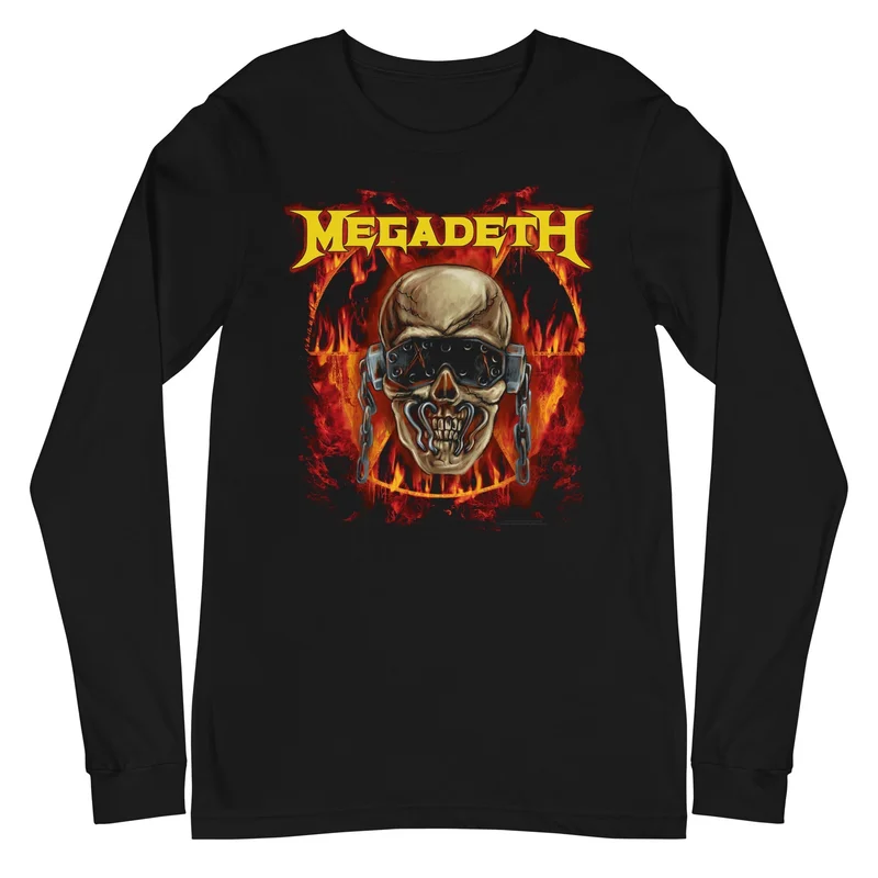 Megadeth - Flash Burn Long Sleeve T-Shirt Black