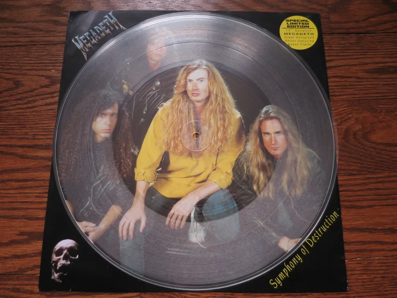 Megadeth - Symphony Of Destruction clear 12" poster