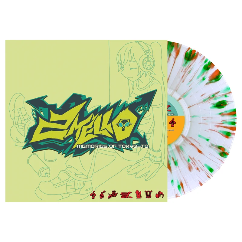Memories of Tokyo by 2 Mello LP Orange & Green Splatter
