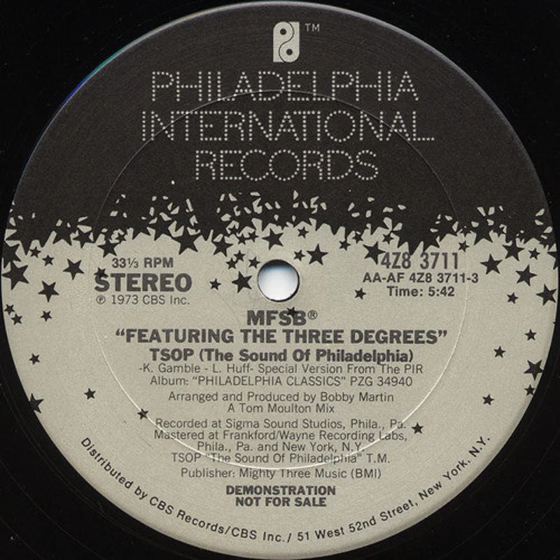 MFSB-TSOP (The Sound Of Philadelphia) / Love Is The Message 12" Single