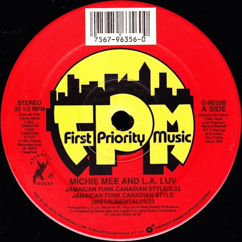 Michie Mee And LA Luv-Jamaican Funk Canadian Style 12" Single