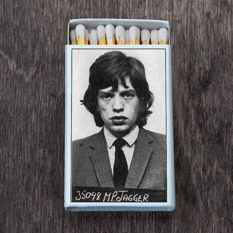 Mick Jagger - Celebrity Mugshot Matchbook